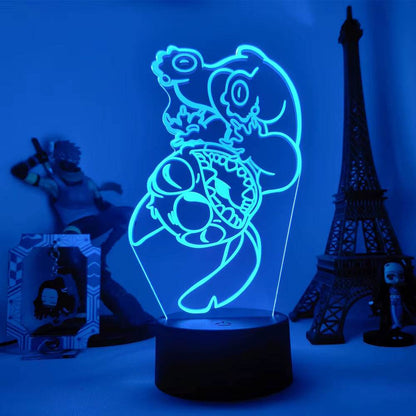 Lilo & Stitch Cartoon 7/16 Colors Creative 3D Lamp Anime Figure LED Night Lamp Touch Table Lamp Ornaments Kids Toys Gifts - My Chroma Cart