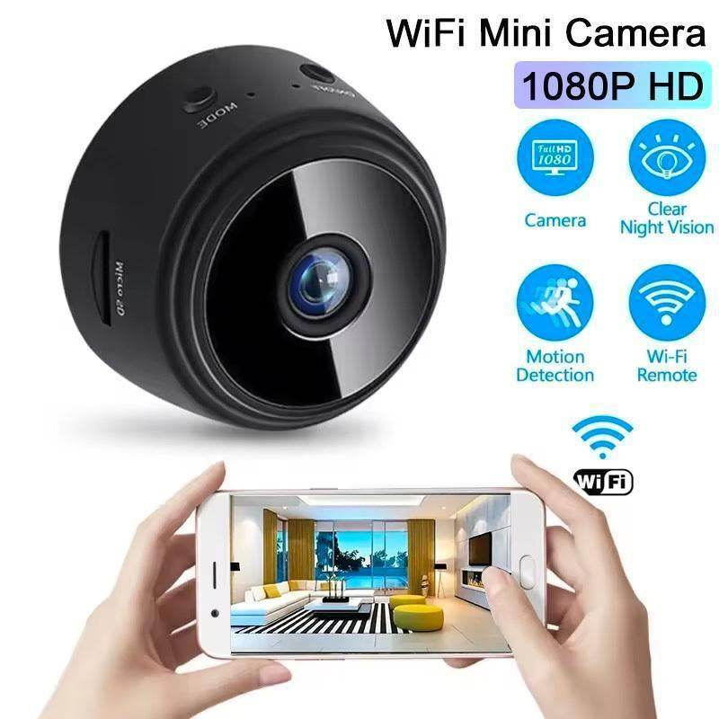 1Pc, Wireless Security Camera, 2.4Ghz Small Wifi Pet/Office/Home/Factory Security Camera, Remote Home Watching, Home Anytime, Anywhere, Wide Angle Range Electric Home Security IP Camera (Product without Memory Card) - My Chroma Cart